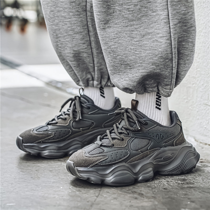 Chunky Soled Dad Sneakers With A Mesh Upper For A Casual Sporty Look