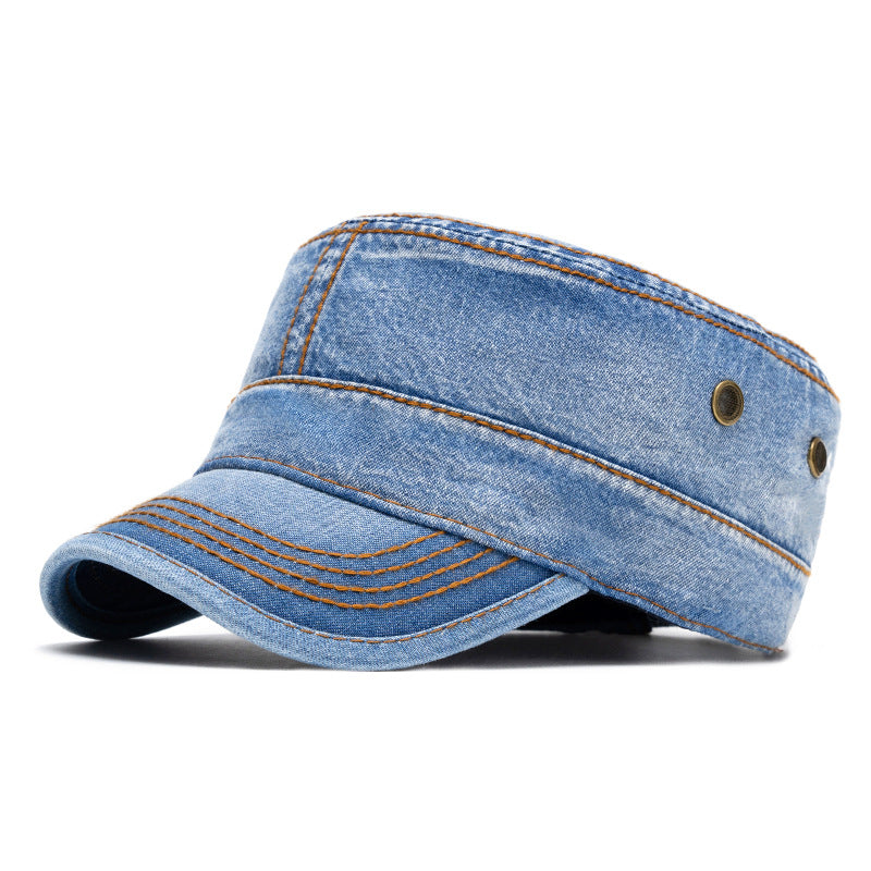 Flat-top Cap Men's Big Head Circumference Fashion Peaked Cap