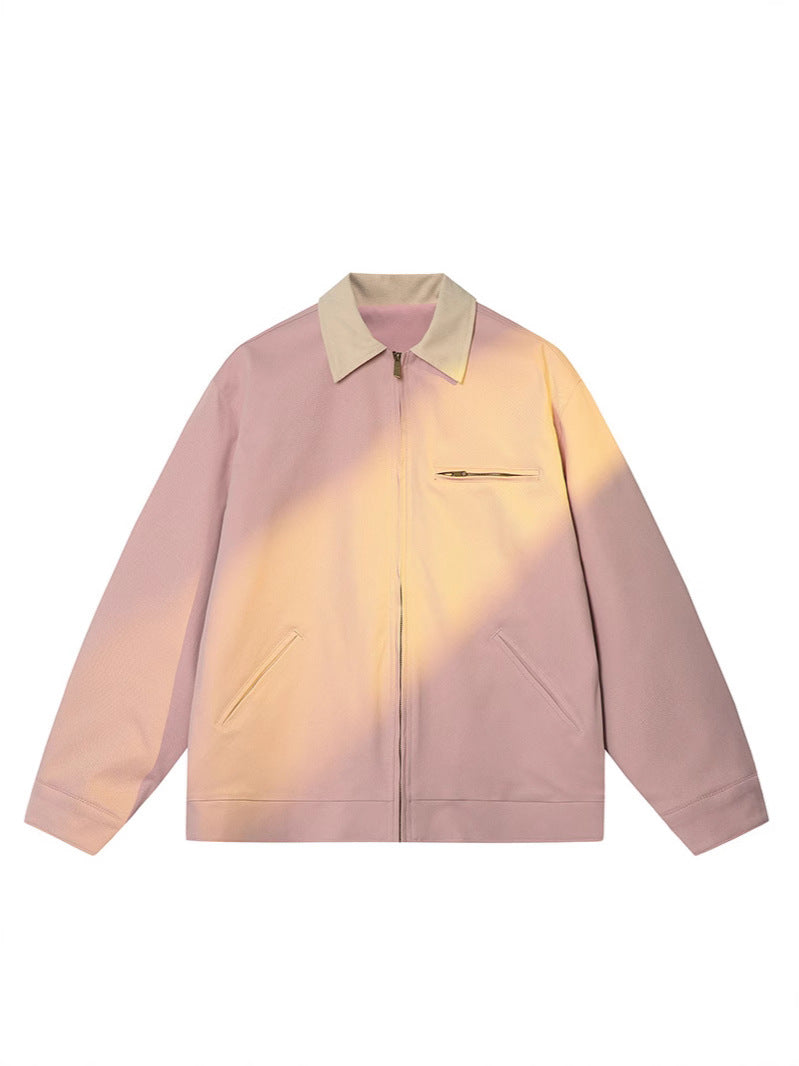 Simple And Versatile Spring Long-sleeve Lapel Jacket For Men