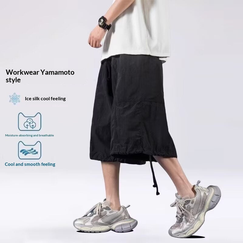 Casual Mid-length Pants From A Trendy Brandstylish Cutoff Workout Shorts For Outdoor Wear