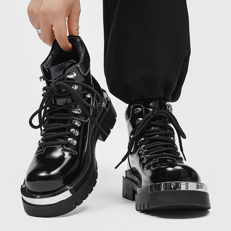 Men's Versatile Chunky-soled Dr Martens Boots