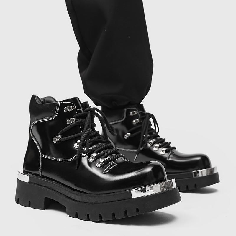 Men's Versatile Chunky-soled Dr Martens Boots