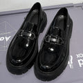 Black Hairstylist Korean Style British Casual Slip-On Shoes