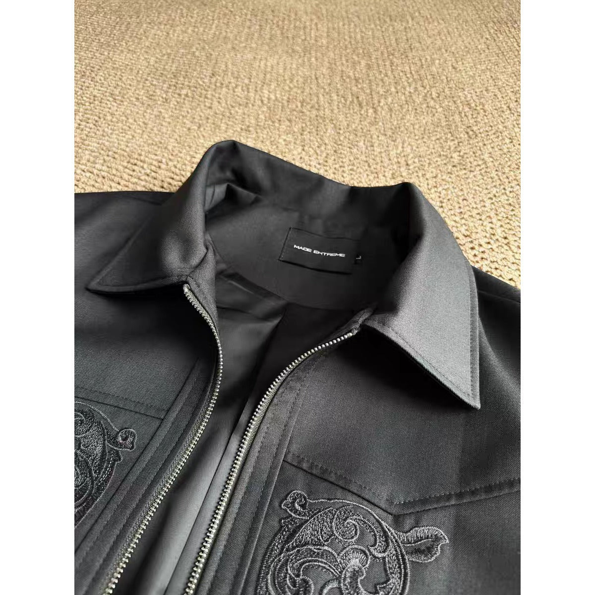 Embroidered Casual Jacket For Men