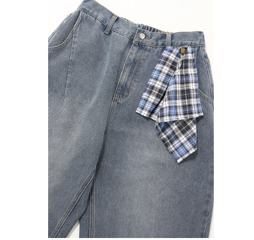 American-style Streetwear Washed Distressed Loose-fitting Versatile Casual Pants