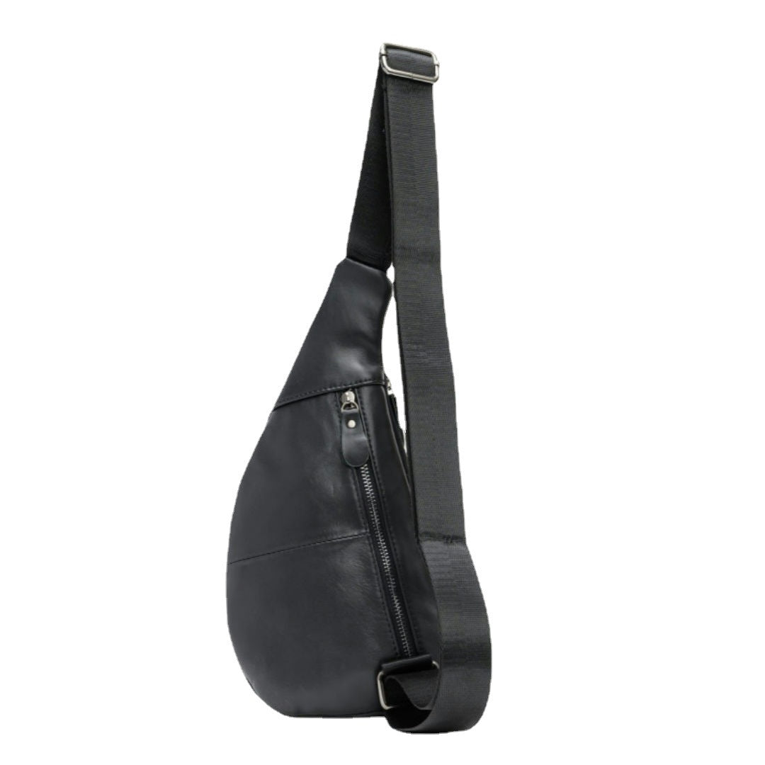 Casual Cowhide Crossbody Genuine Leather Chest Bag For Men