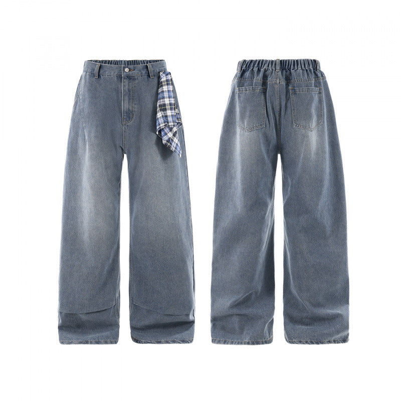 American-style Streetwear Washed Distressed Loose-fitting Versatile Casual Pants