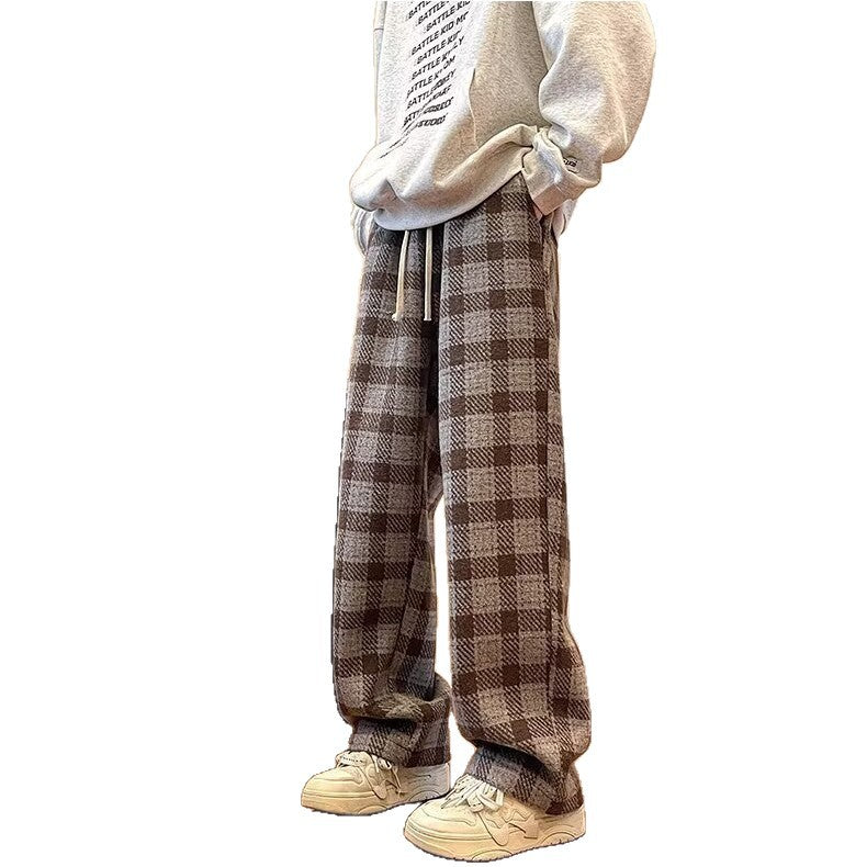 Mens Relaxed Straightleg Drapey Casual Pants