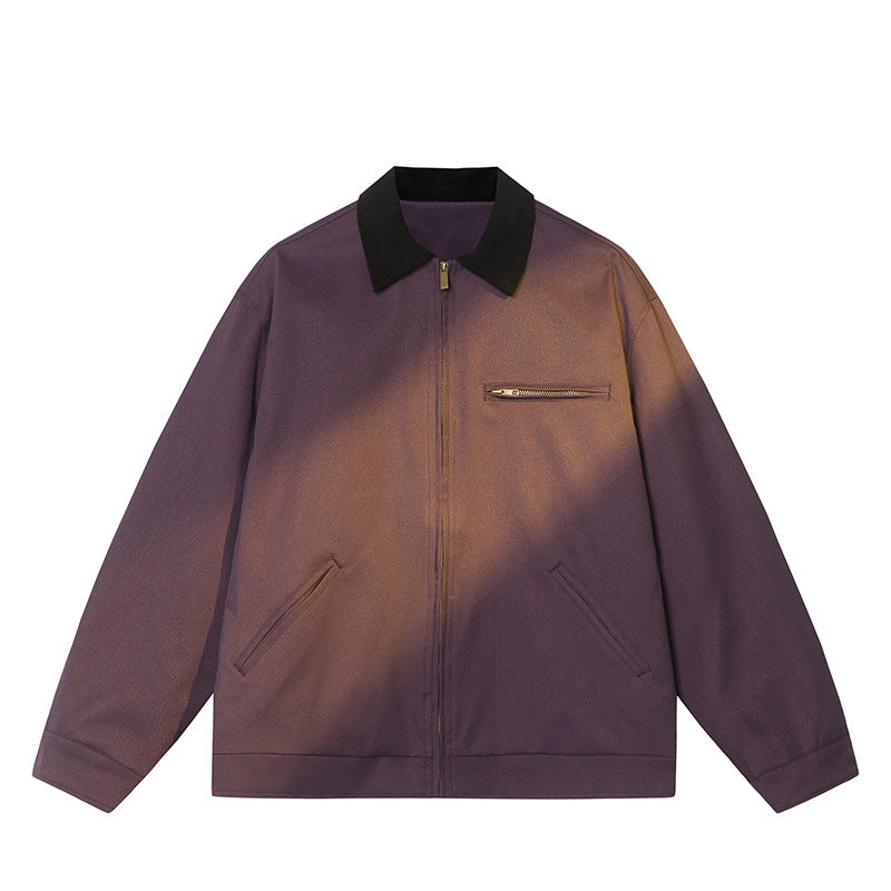 Simple And Versatile Spring Long-sleeve Lapel Jacket For Men