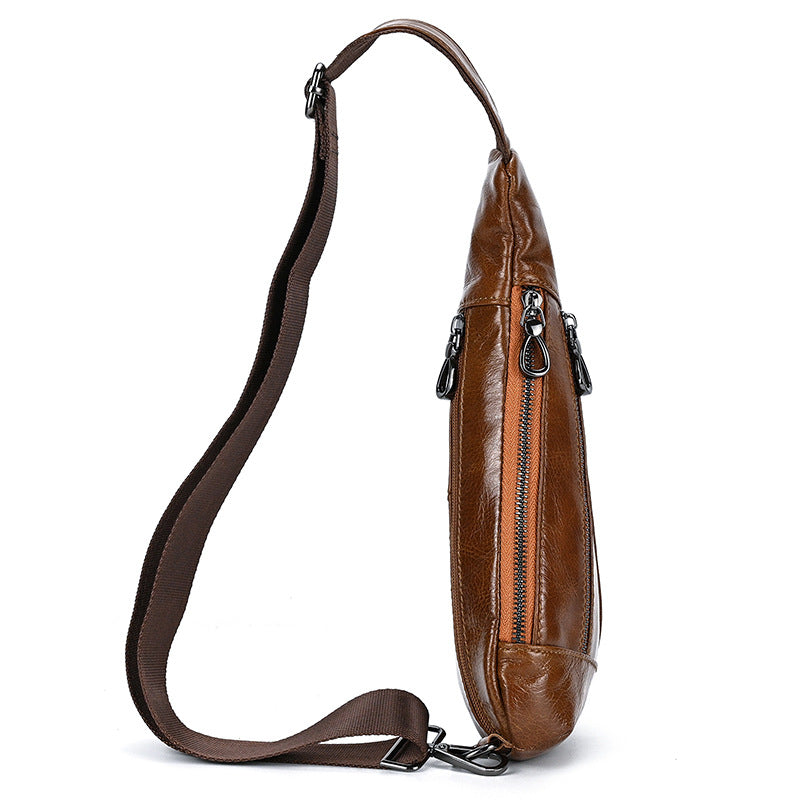 Creative Fashion Leather Men's Chest Bag