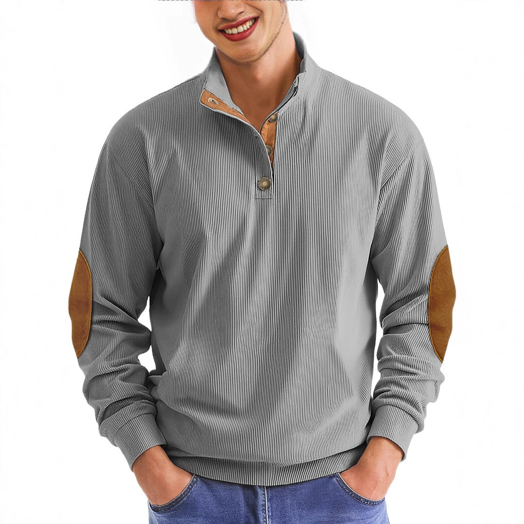 Autumn And Winter Outdoor Casual Stand-up Collar Long-sleeved Pullover Men's New Style
