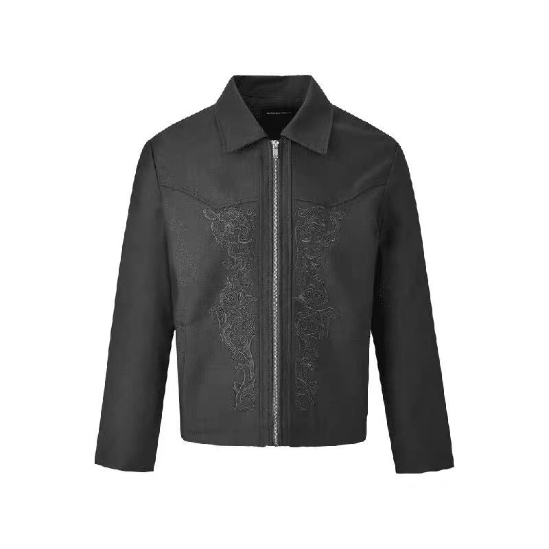 Embroidered Casual Jacket For Men