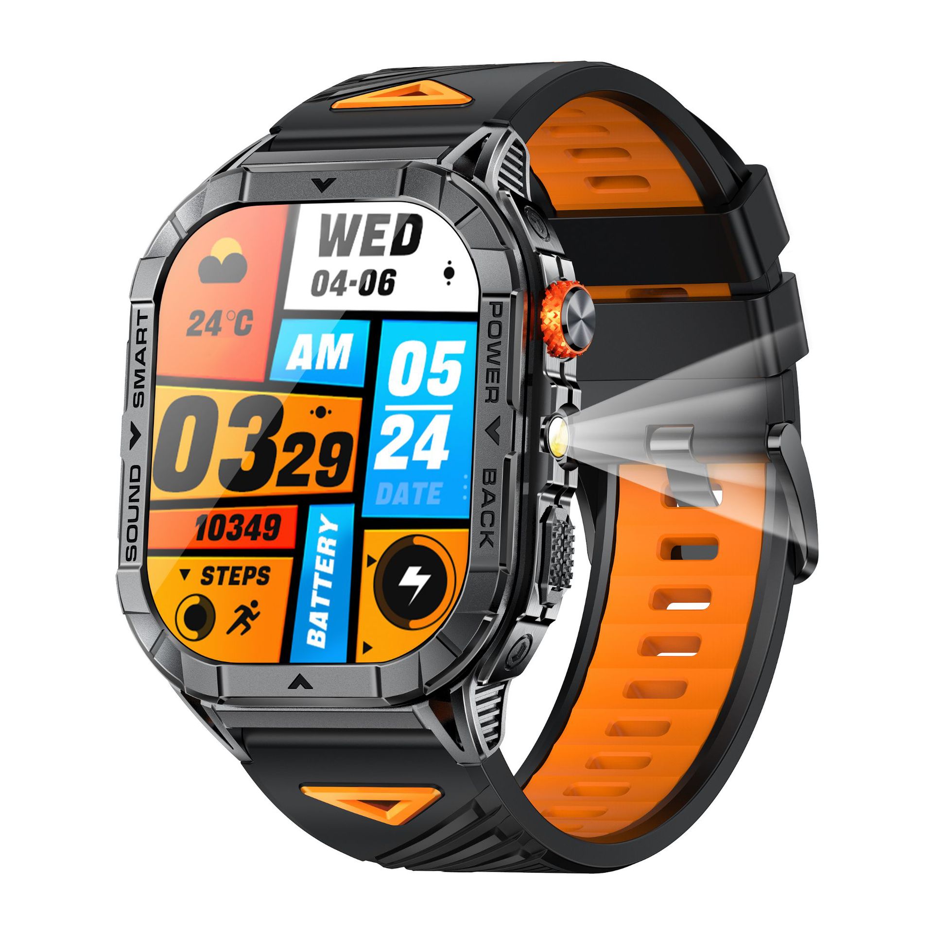 K70A Smartwatch With Heart Rate Monitoring And Bluetooth Calling