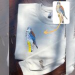 Custom Pet Portrait Embroidered Sweatshirt, Hoodie, Custom Pet Picture - Image 6