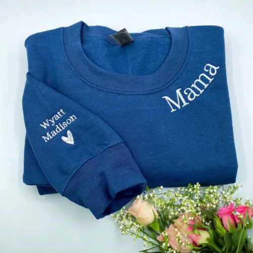 Personalized Gifts for Mama with Embroidered Sweatshirt or Hoodie - Image 3