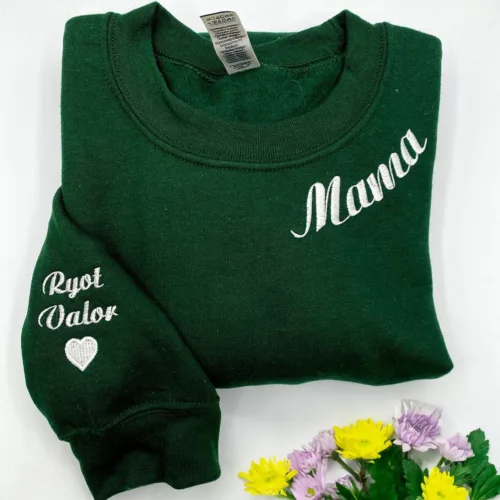 Personalized Gifts for Mama with Embroidered Sweatshirt or Hoodie - Image 5