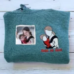 Personalized Mom Photo Sweatshirt or Hoodie - Embroidered - Image 12