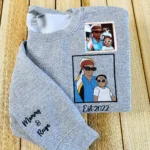 Personalized Mom Photo Sweatshirt or Hoodie - Embroidered - Image 10