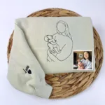 Personalized Mom Photo Sweatshirt or Hoodie - Embroidered - Image 9