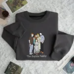 Custom Photo Family Portrait Embroidered Sweatshirt - Image 3