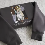 Custom Photo Family Portrait Embroidered Sweatshirt - Image 5