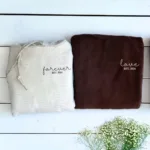 Matching Forever Love Hoodies or Sweatshirts, Custom Embroidered Gift for Couple - Image 2
