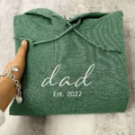 Personalized Father's Day Hoodies or Sweatshirt with Embroidered Est