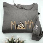 Mom Portrait Sweatshirt or Hoodie from Embroidered Photo - Image 11