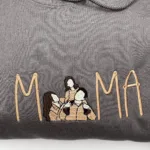 Mom Portrait Sweatshirt or Hoodie from Embroidered Photo - Image 8