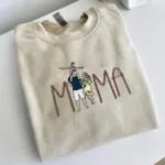 Mom Portrait Sweatshirt or Hoodie from Embroidered Photo - Image 2