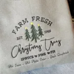 Christmas Tree Farm Emrbroidered Crewneck, Christmas Sweatshirt - Image 2