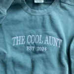 Auntie Sweatshirt - Cool Aunt Club Embroidered Sweatshirt - Image 2