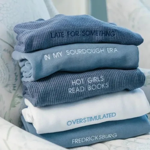 Custom Text/ Slogan Embroidered Sweatshirt