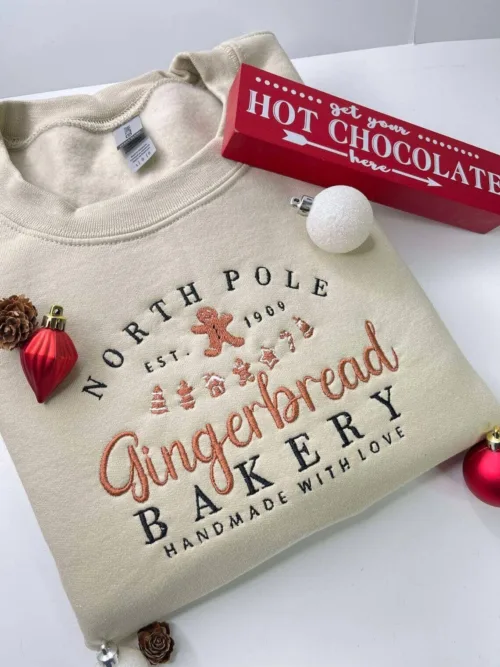 Christmas Gingerbread Bakery crewneck sweatshirt