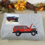 Custom Embroidered Trucker Hoodie from Your Photo, Personalized Gift for Truck Lover - Image 8