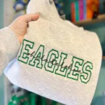 Football Crewneck, Embroidery Football Crewneck, Football Season Crew - Image 6