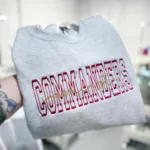 Football Crewneck, Embroidery Football Crewneck, Football Season Crew - Image 5