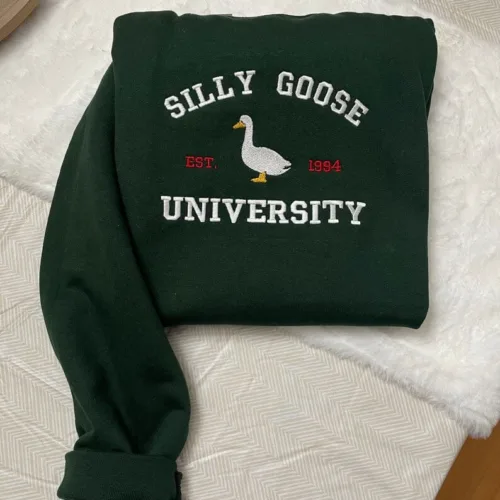 Silly Goose University Embroidered Sweatshirt - Image 4