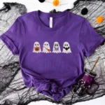 Embroidered Cute Ghost Sweatshirt, Embroidered Halloween Shirt - Image 5