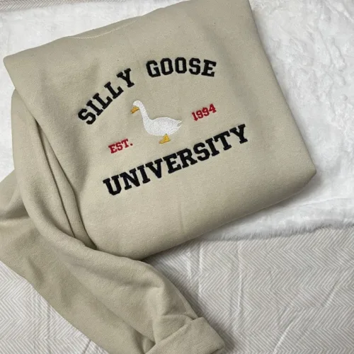 Silly Goose University Embroidered Sweatshirt - Image 2