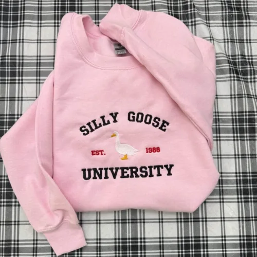 Silly Goose University Embroidered Sweatshirt - Image 5