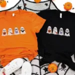 Embroidered Cute Ghost Sweatshirt, Embroidered Halloween Shirt - Image 3