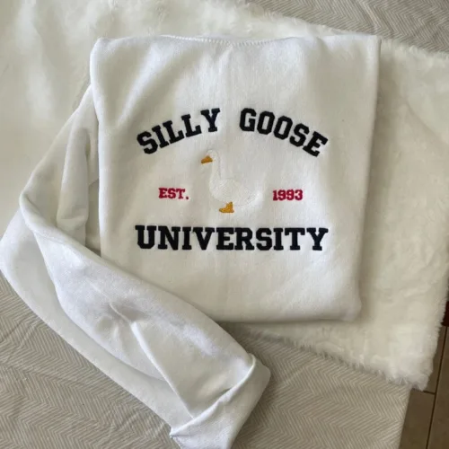 Silly Goose University Embroidered Sweatshirt - Image 8