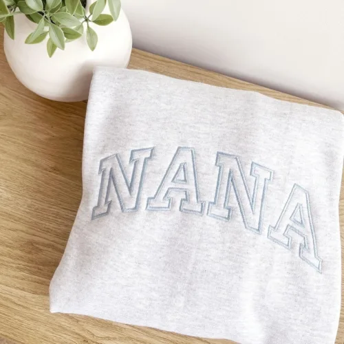 Custom Embroidered Nana Crewneck Sweatshirt - Image 2