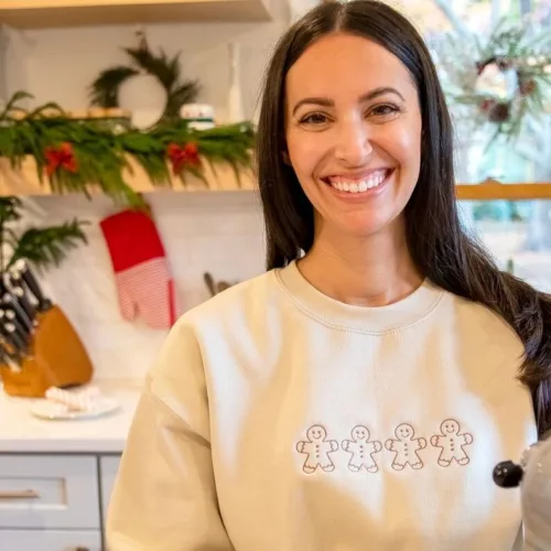 Gingerbread Men Embroidered Sweatshirt - Image 7