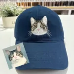 Personalized Embroidered Cat Hat, Custom Dog Hat, Custom Hat Vintage Baseball