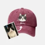 Personalized Embroidered Cat Hat, Custom Dog Hat, Custom Hat Vintage Baseball - Image 2