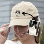 Personalized Embroidered Cat Hat, Custom Dog Hat, Custom Hat Vintage Baseball - Image 3