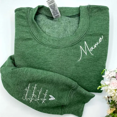 Personalized Gifts for Mama with Embroidered Sweatshirt or Hoodie