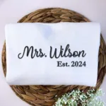 Custom Mrs Sweatshirt Embroidered - Image 7